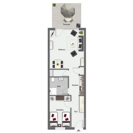 Papillon 03-3 公寓 博尔滕哈根